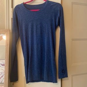 Lululemon blue long sleeve top